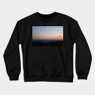 Hawk at Pacific Dusk Crewneck Sweatshirt